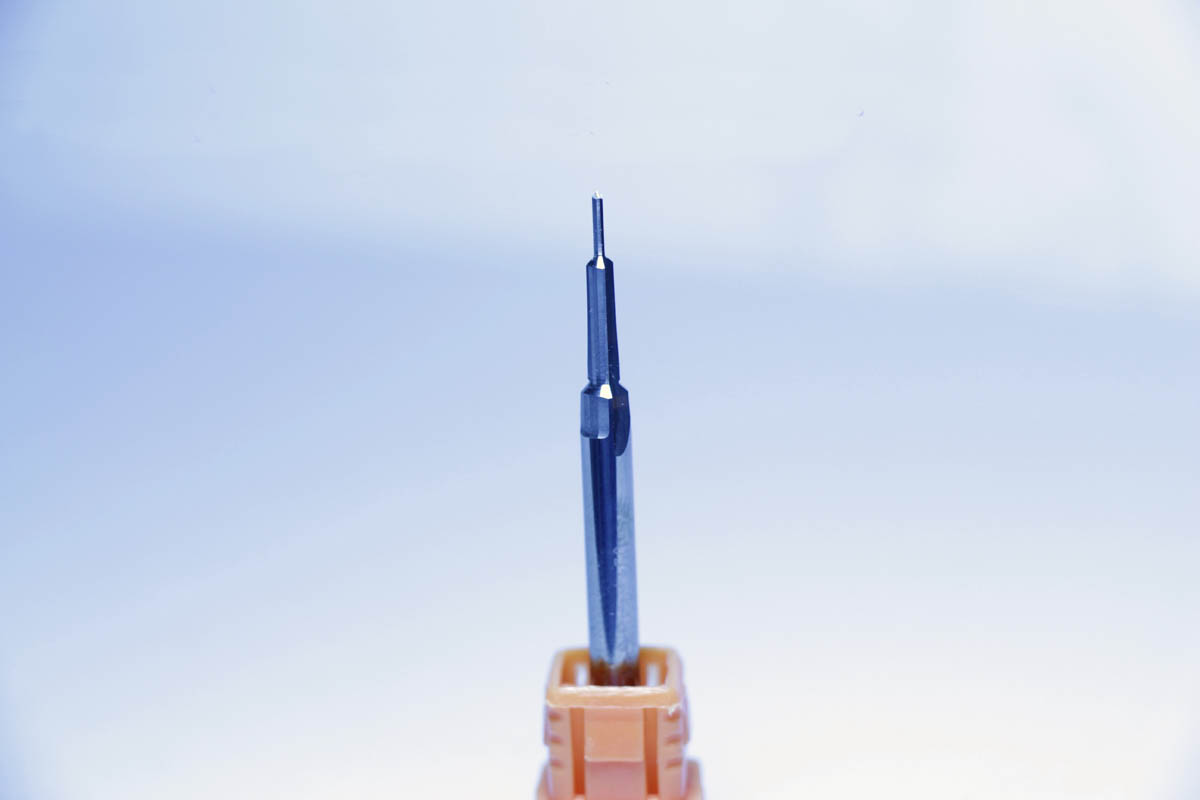 Carbide and hss step drill bit with straight shank