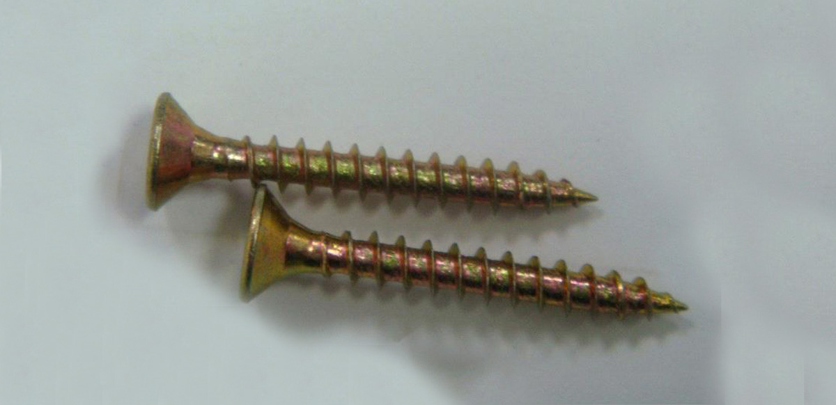 Carbon Steel 1022A Chipboard Screw D3.4*d2*h6.7*L30