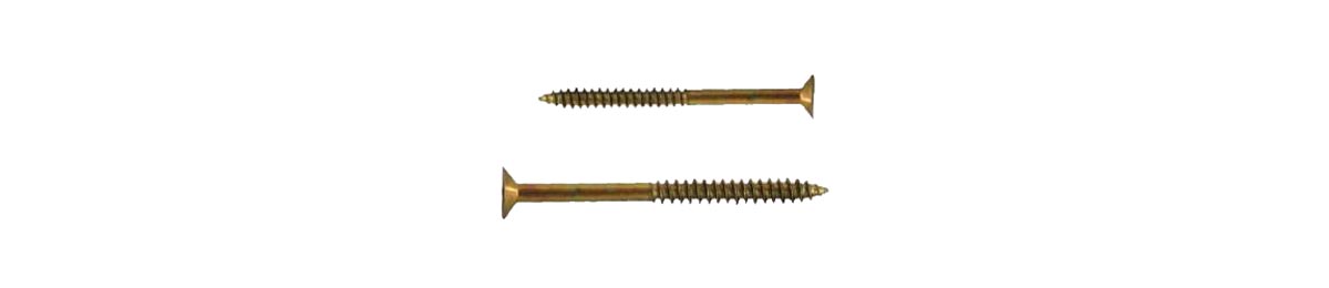 Yellow Zinc Plated Galvanized Chipboard Screw CSK Head Pozi 4X70/30