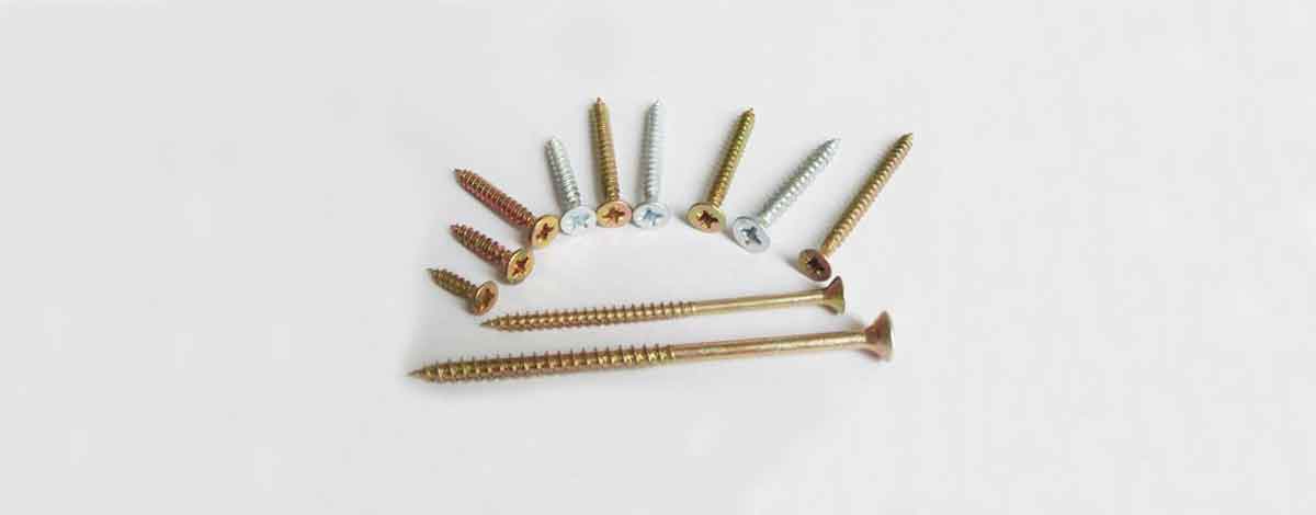 China Yellow Zinc Plated Galvanized Chipboard Screw CSK Head Pozi 6X90/60