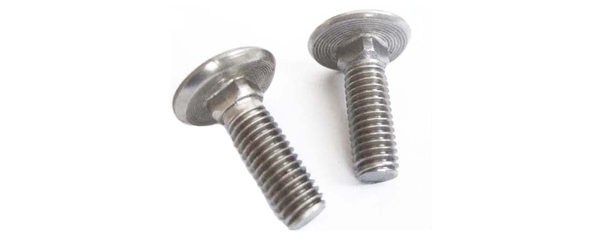 1/4-20 NC-2A x 1 Inch Long Carriage Bolt, Square Neck, 18-8 Stainless Steel