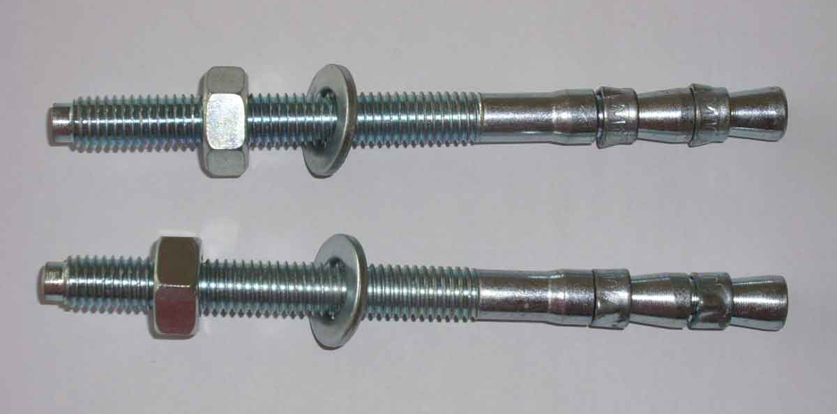 China Zinc Plated Galvanized Carbon Steel Wedge Anchor Assembly M10X120