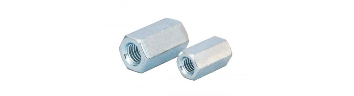 Hex Long Nuts, Zinc Plated Carbon Steel Hex Long Nuts DIN6334, M6X24mm