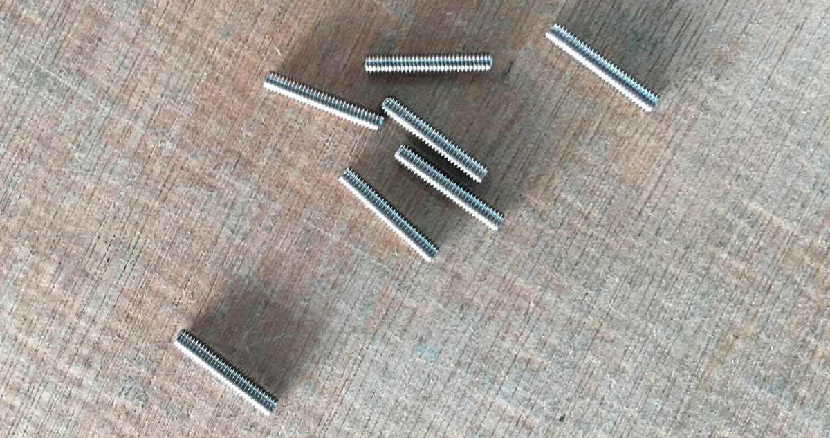 Lead Screws, Stainless Steel 304 Lead Screws, M1 X 0.25 X 15