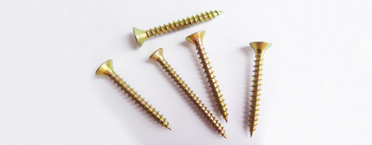 Wood Screws, Yellow Zinc Plated Wood Screws, 4 x 40