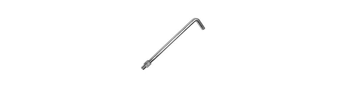 J Bolts, Stainless Steel 316 J Type Foundation Anchor Bolts, M24X120mm