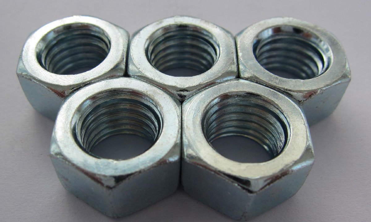 Hexagon Nuts, Zinc Plated Galvanized Hexagon Nuts Din934 M8