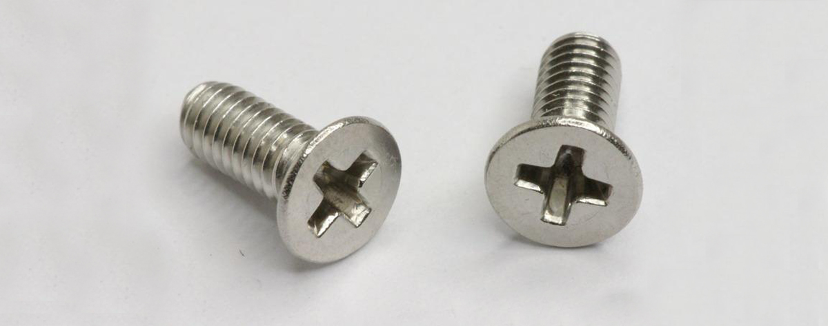 Aluminium Alloy Machine Screws, Countersunk Hex Head M6 x 25mm