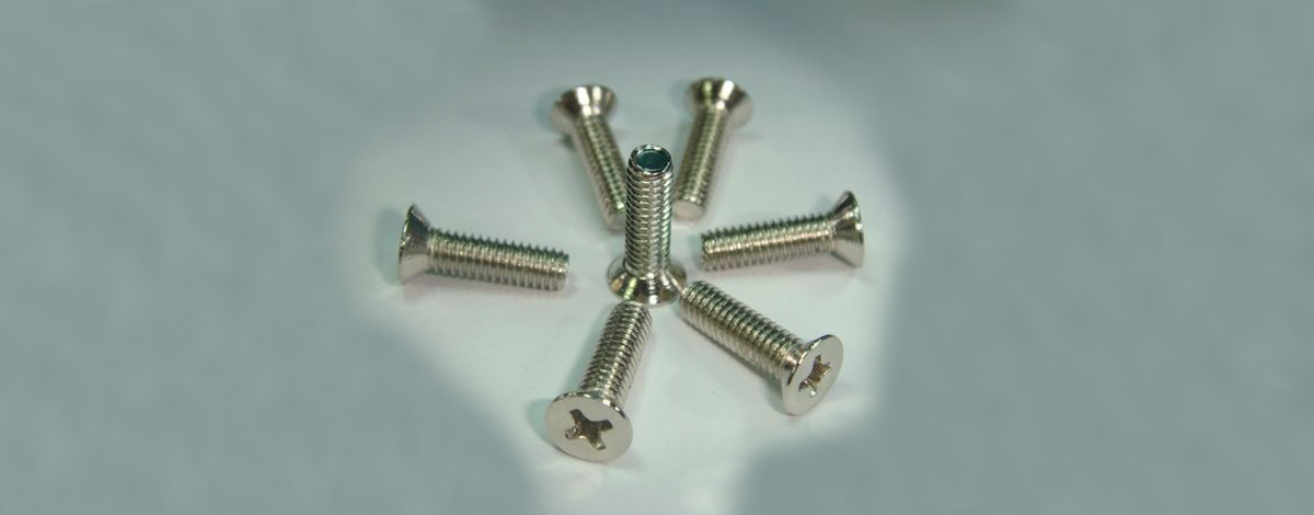 Aluminium Alloy Machine Screws, Countersunk Hex Head M6 x 45mm