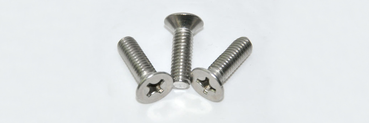 Titanium Alloy Machine Screws, Countersunk Hex Head M6 x 30mm