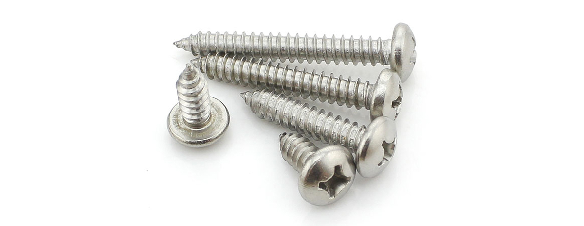 Zinc Plated Self Tapping Screws, Pan Phillips Drive Head, 4.7X6.35mm