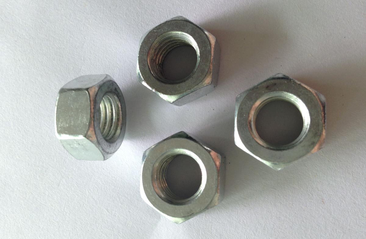 Zinc Plated Galvanized Carbon Steel Hex Nuts M10