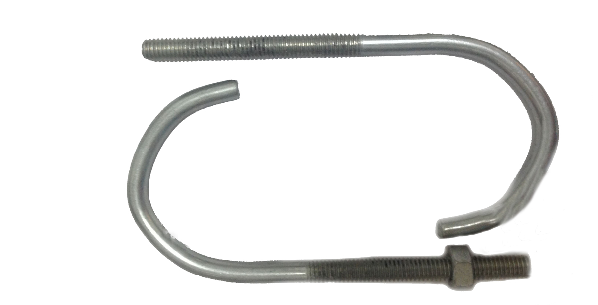 Zinc Plated Galvanized Carbon Steel J Hook with Nuts M8X109