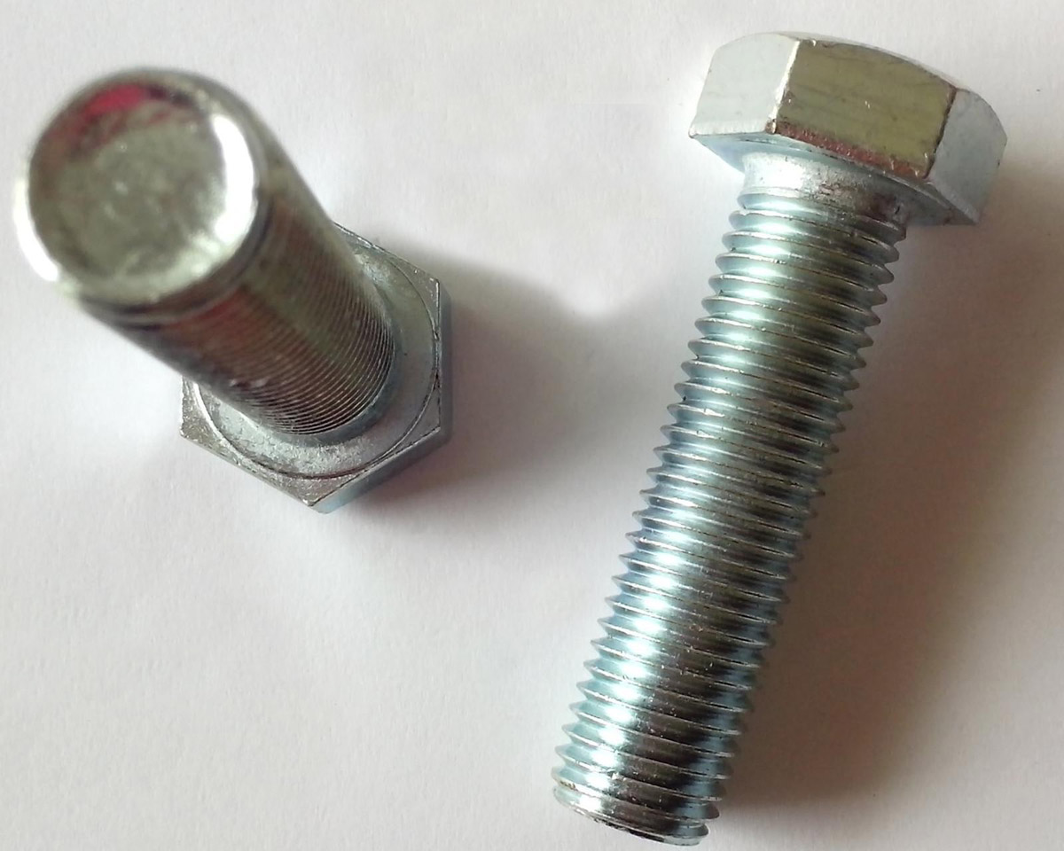 Zinc Plated Galvanized Carbon Steel Hex Bolts M10X27