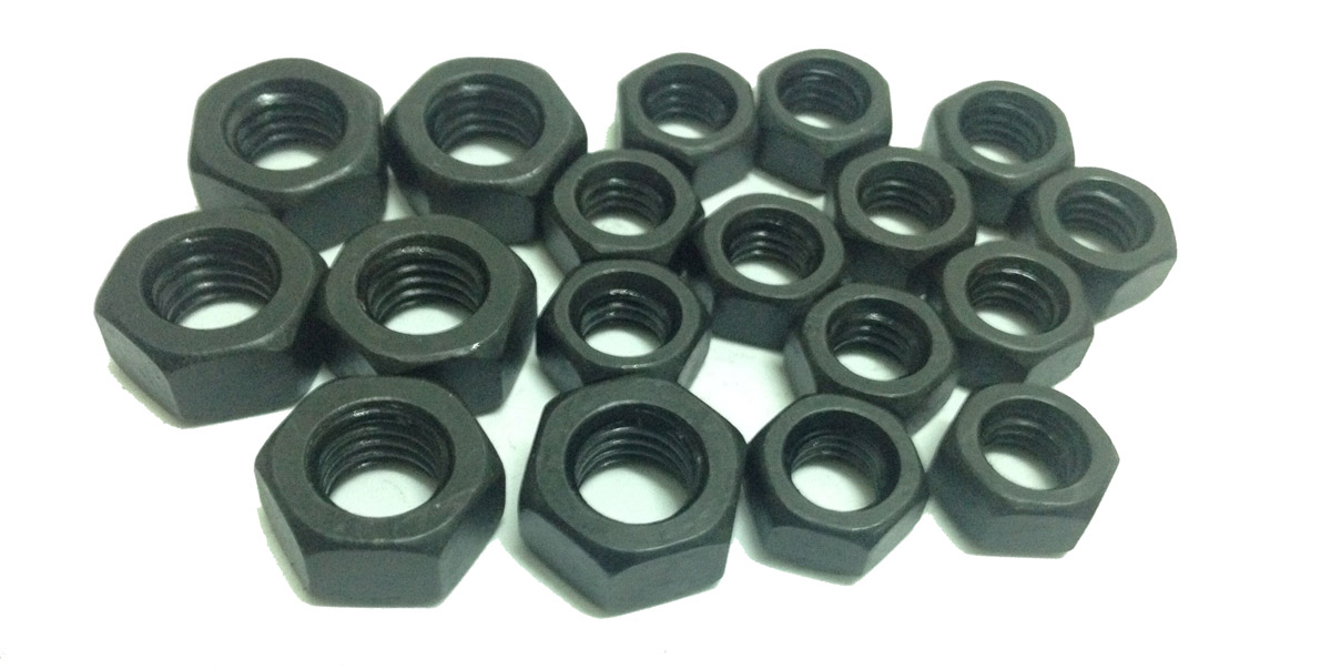 Black Oxide Carbon Steel Hex Nuts M8