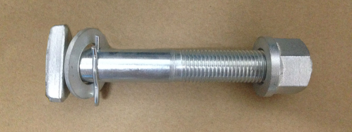 Zinc Plated Galvanized Alloy Steel Wheel Bolts Assembly M18X122