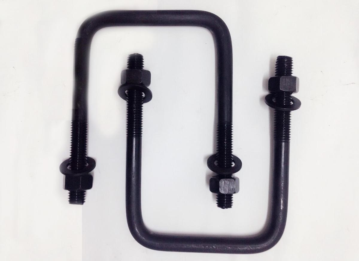 Carbon Steel U Bolts with Flat Washers and Nuts M16X104X150