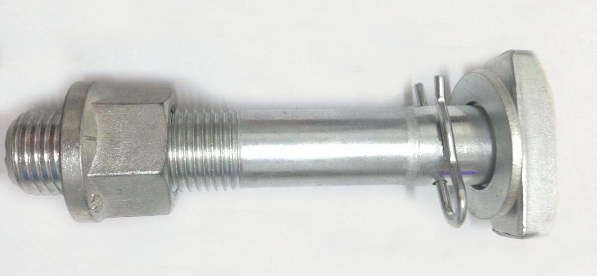 Zinc Plated Galvanized Carbon Steel T Bolts Assembly M22X143