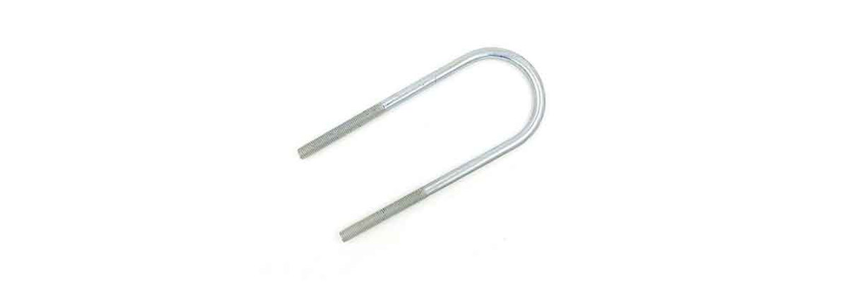 150M Standard U-Bolt Steel Plain 1 Pipe 1.315 OD 1/4 Rod