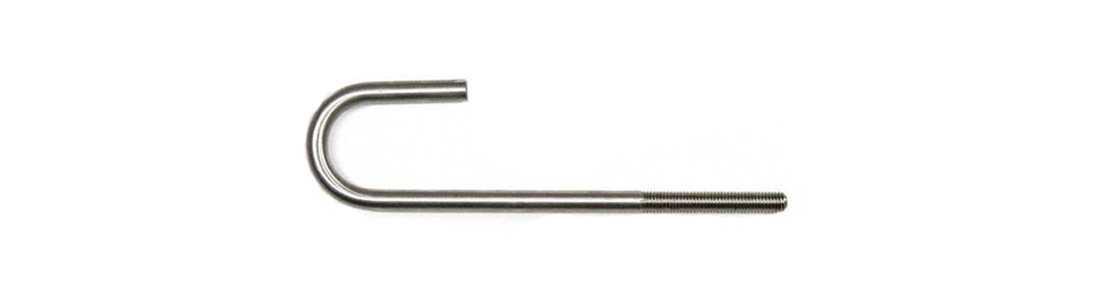 Stainless Steel 316 J Bolt With 2 nuts and washers, M24X700