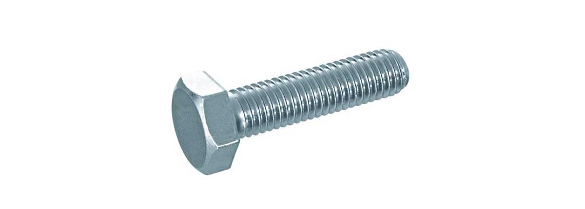 Din 933 Silver Zink-Coated Screws, M8x30