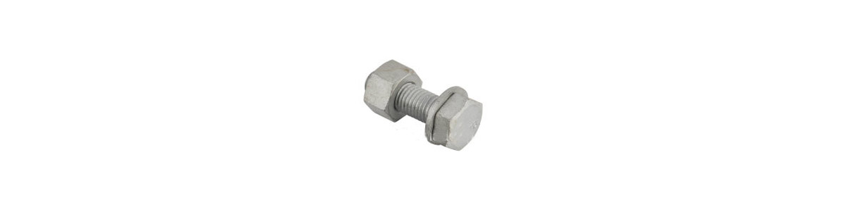 5/8 A193 B7 Stud Bolt C/W 2PC A194 2H Heavy Hex Nut , H.D.G