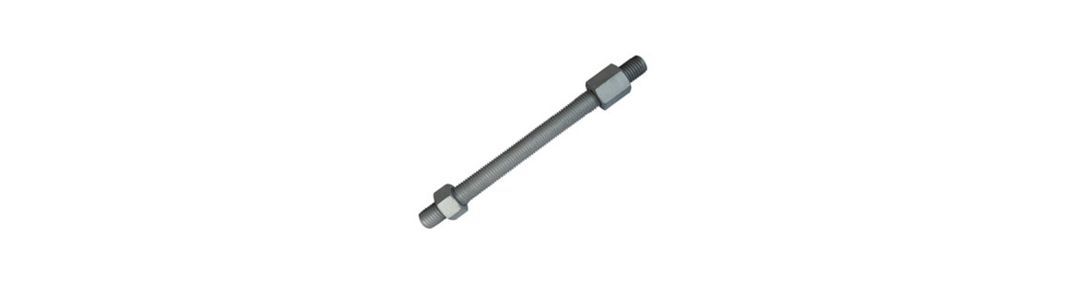 3/4 A193 B7 Stud Bolt C/W 2PC A194 2H Heavy Hex Nut , H.D.G