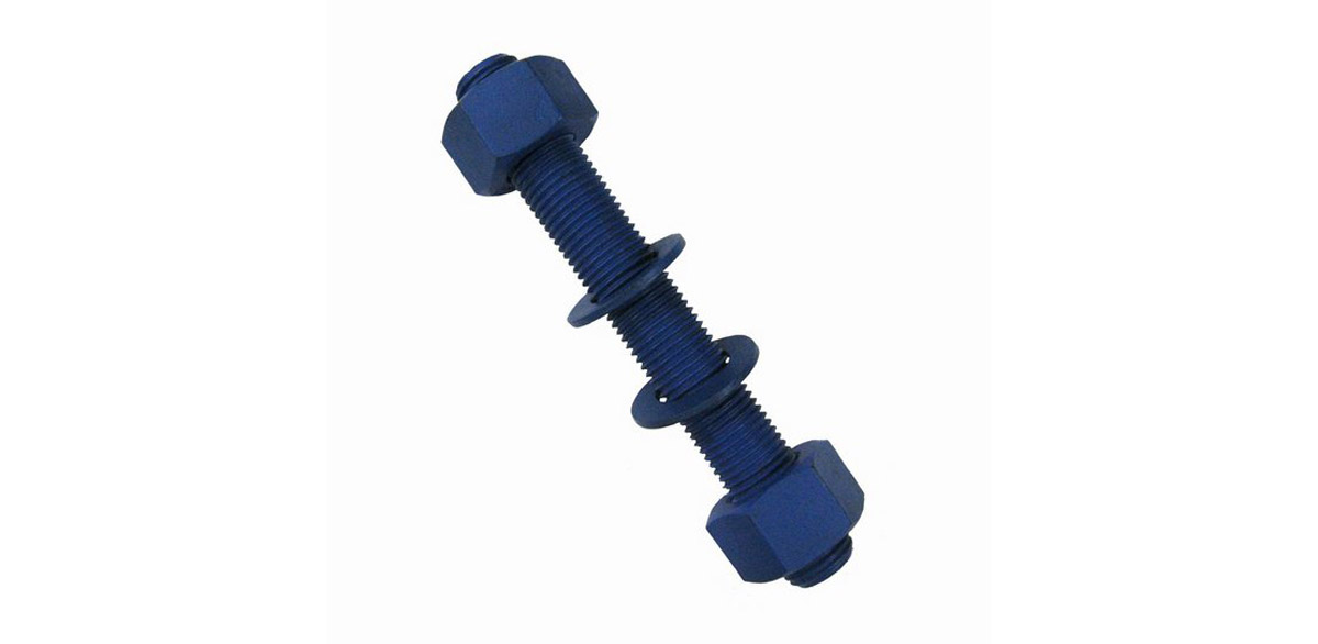 ASTM A193 Gr B7 Stud Bolt With 2 Hexagonal Nuts and Washers 3/4X 4