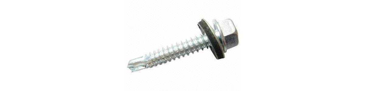Farmer Self-Drilling Screws With EPDM Bonded Washer Din 7504E, 5.5 x 32