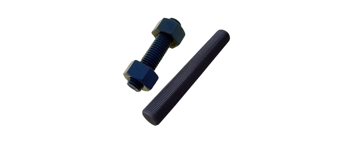 ASTM A193 B7 Stud Bolts With ASTM A194 2H Heavy Hex Nuts, 7/8X3000