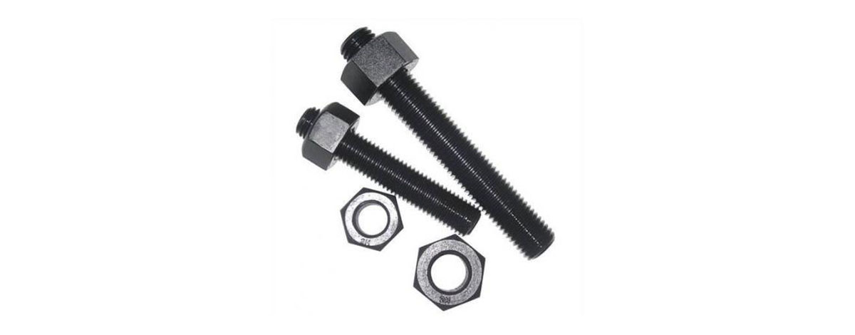 ASTM A193 B7 Stud Bolts With ASTM A194 2H Heavy Hex Nuts, 1-1/8X3000
