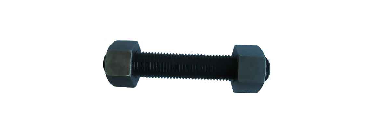 ASTM A193 B7 Stud Bolts With ASTM A194 2H Heavy Hex Nuts, 1-1/4X3000