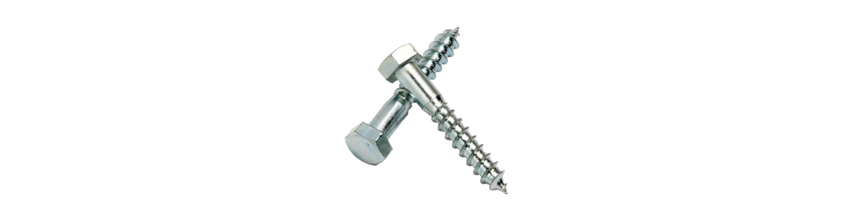 Coach Screws, Carbon Steel M6 x 80mm