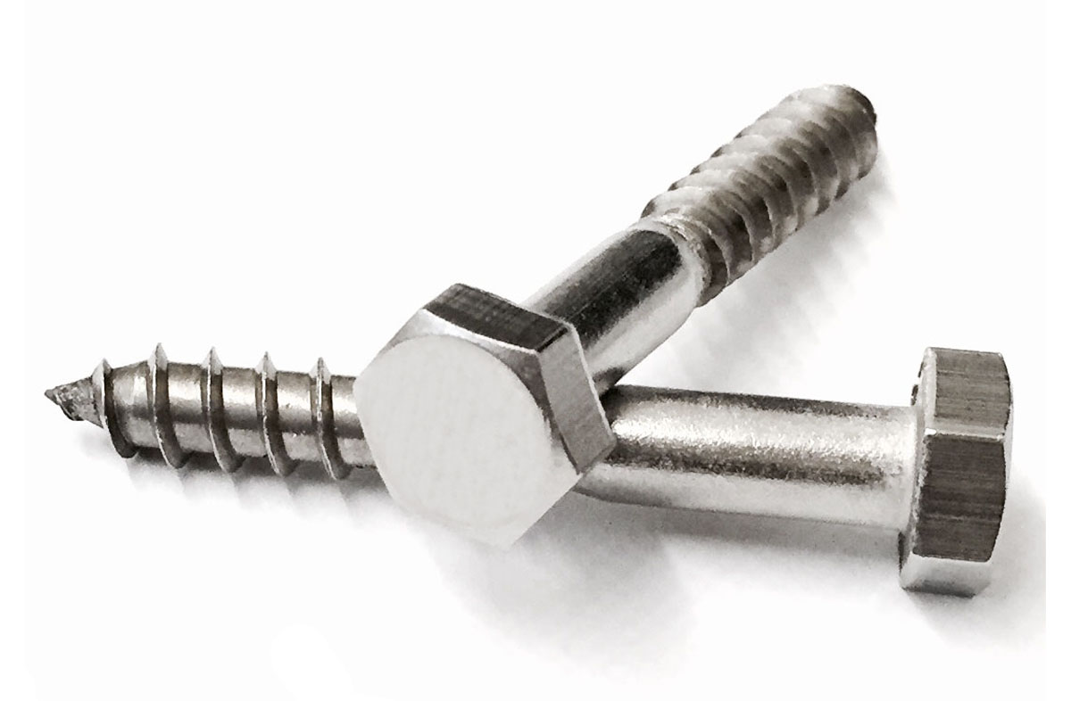 Coach Screws, Stainless Steel M6 x 30mm