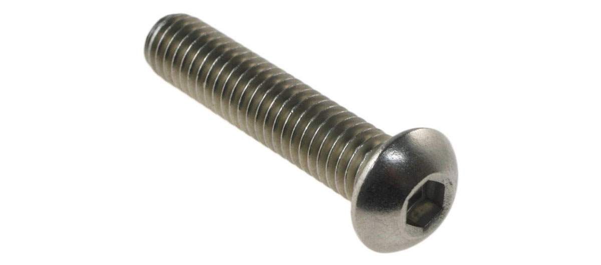 Button Head Hex Socket Cap Screws, Stainless Steel M8x36mm