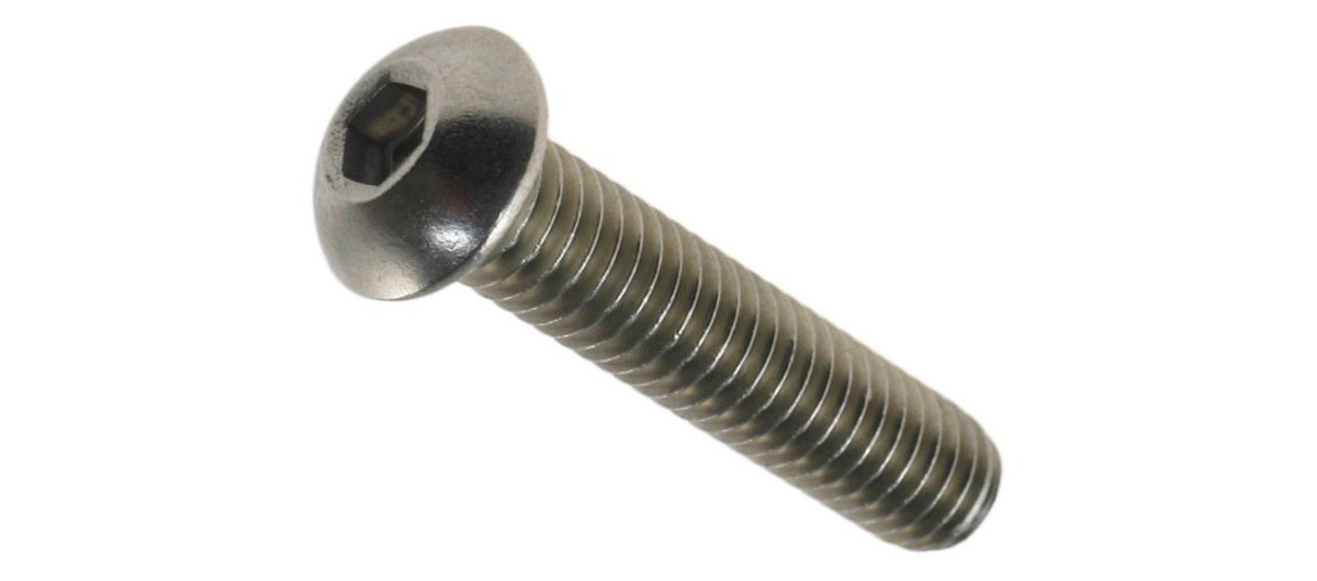 Button Head Hex Socket Cap Screws, Stainless Steel M10x40mm