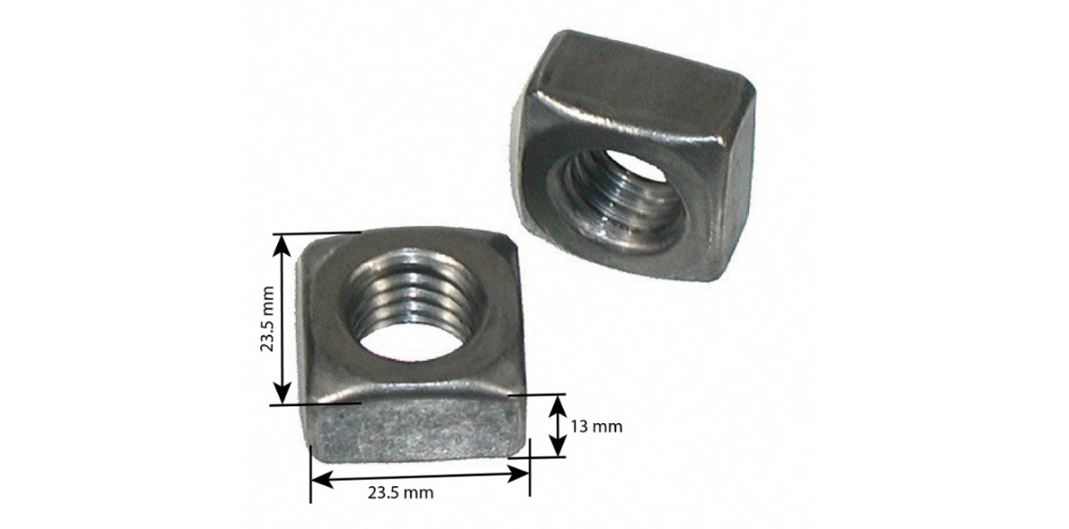 Square Nuts, Mild Steel Square Nuts 5/8