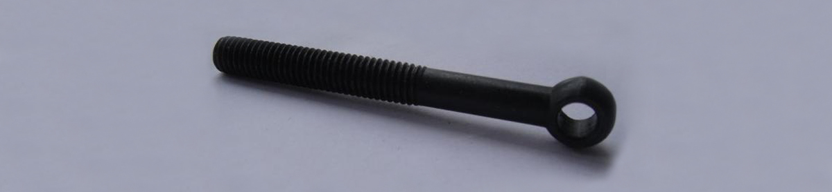 Eye Bolts, Black Carbon Steel Eye Bolts M6X125mm
