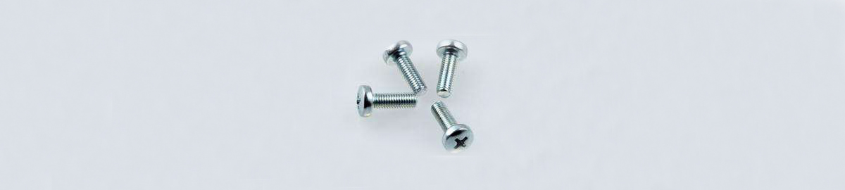 Screws, Zinc Plated Pan Head Screws with Cross Recess DIN7985 M4 x 12mm