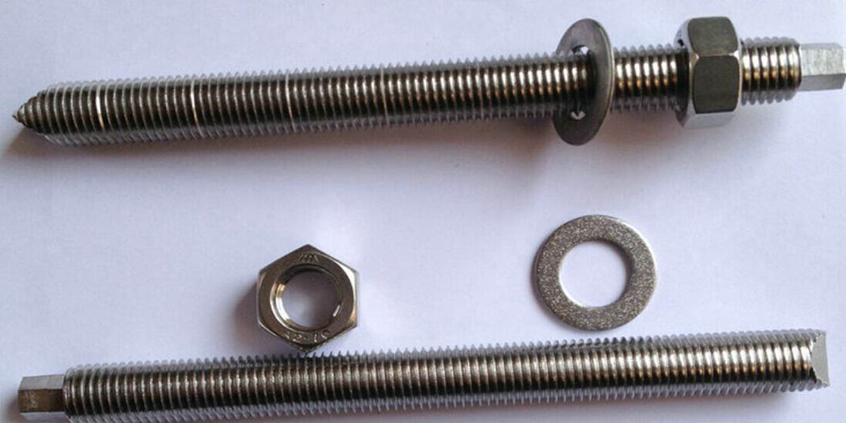 Stainless steel chemical bolt with nuts 