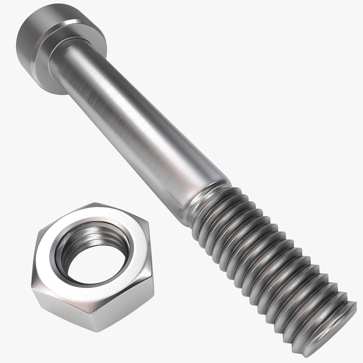 Stainless Steel DIN933 Hex Bolts and Nuts