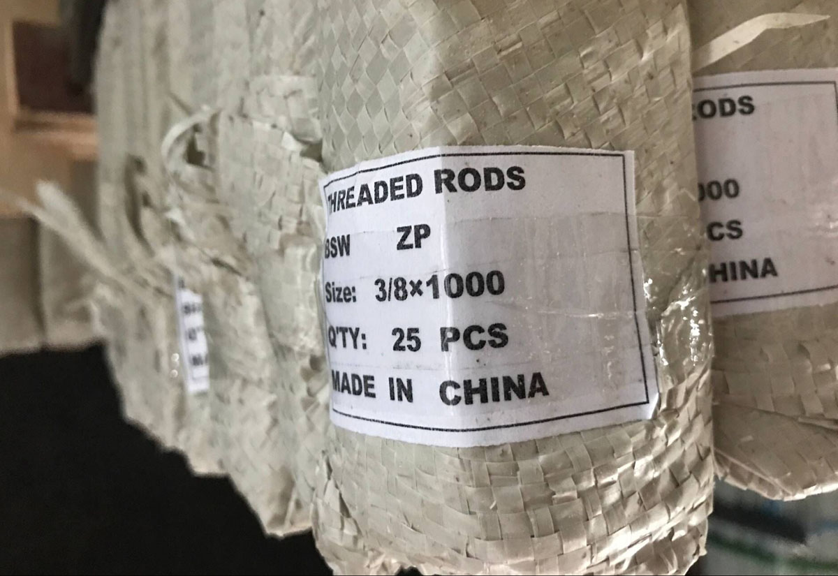 ZP Threaded Rods, 1m threaded rods, Carbon Steel Zinc Plated Threaded Rods