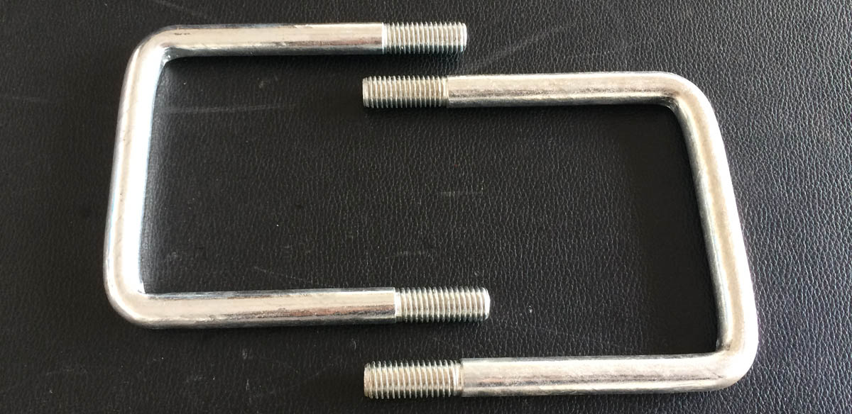 Carbon Steel U Bolt M12X90X114 Zinc Plated