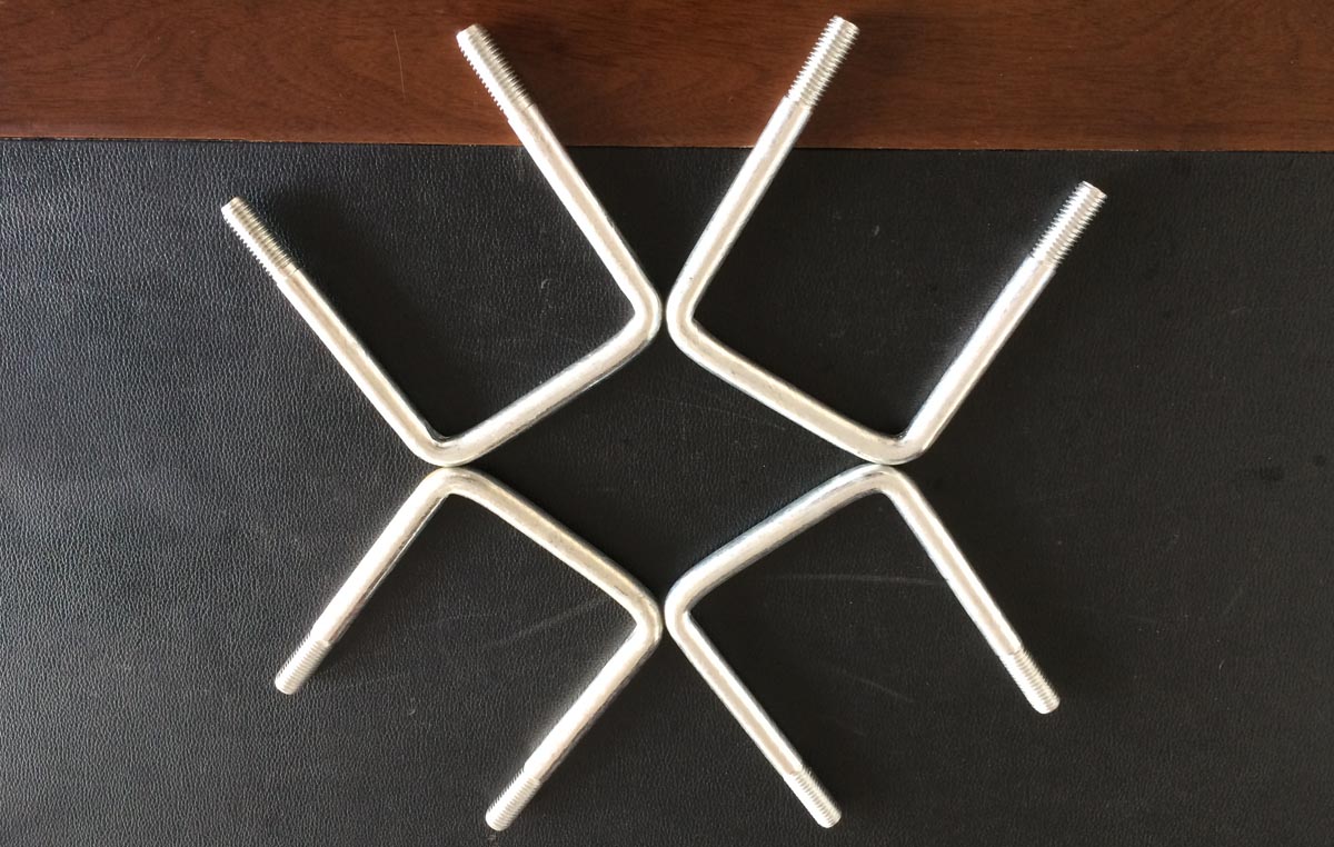 Carbon Steel U Bolt M12X90X114 Zinc Plated 3