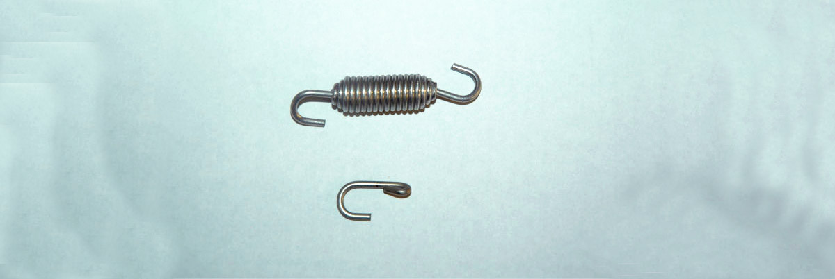Conical Extension Spring with Swivel Hooks