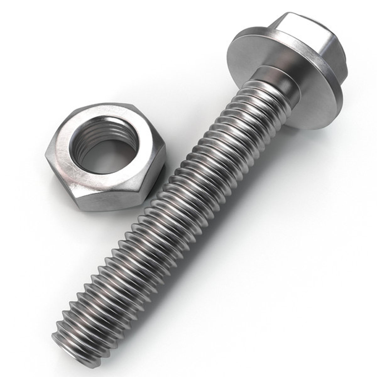 Hex Head Flange Bolt and Nut 