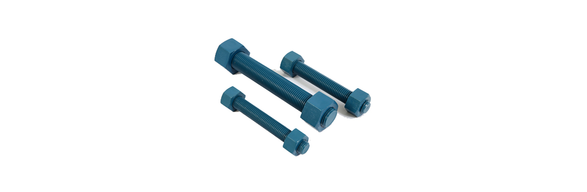 China Alloy Steel ASTM A193 B7 Stud Bolts C/W 2 Nuts A194 GR.2H, 1X160