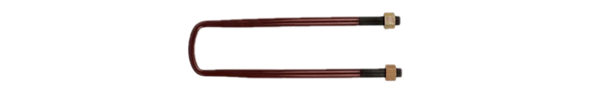 red paint mercedes benz U bolt with hex flange nut 