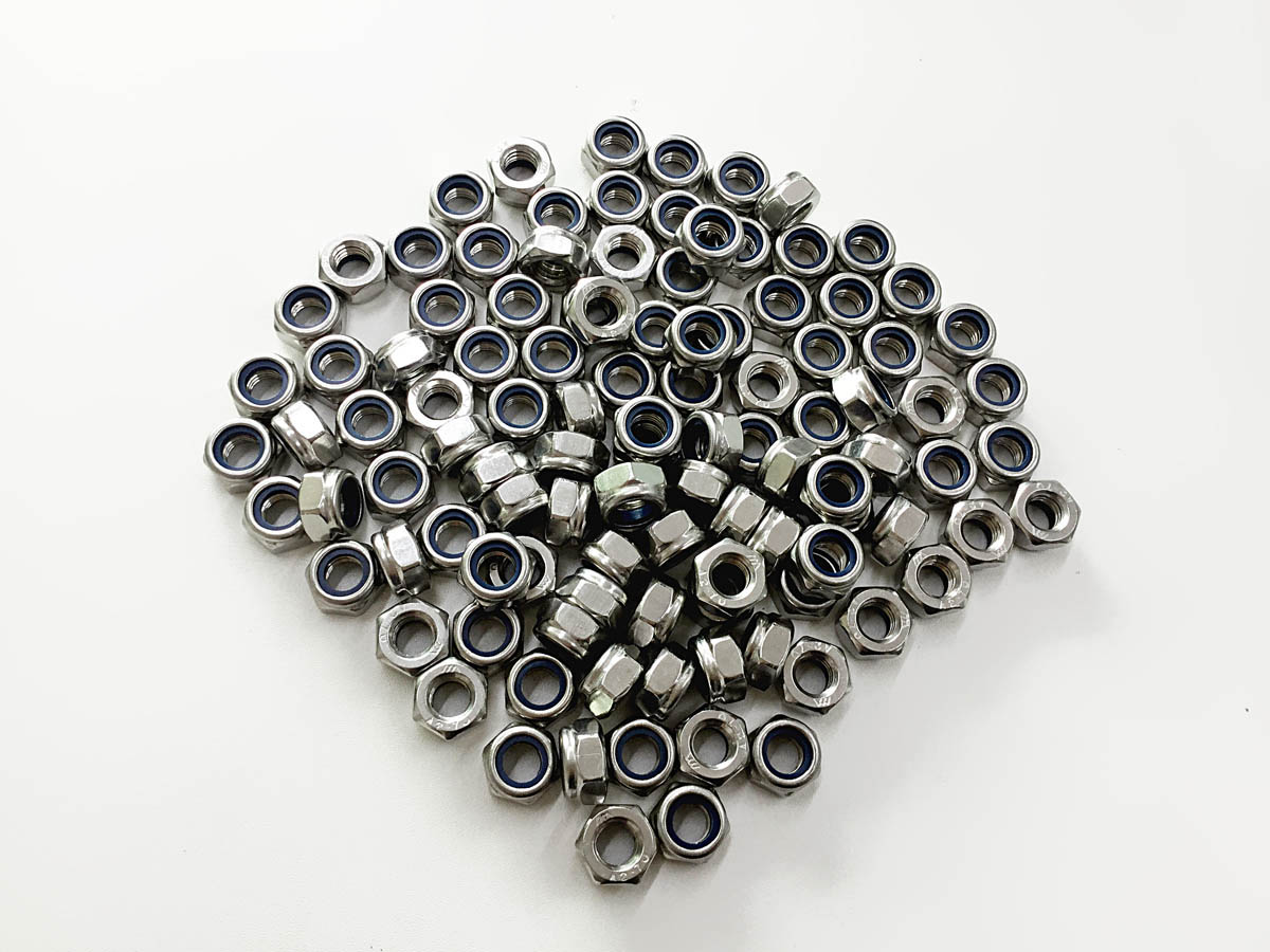 Nylon lock nut unc or unf Nylon Insert Nuts with DIN985