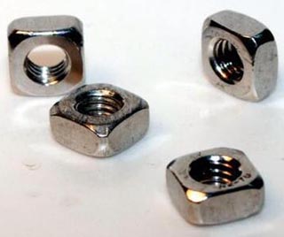 SS304 Square Nut with threaded hole, A2 Square plate with threaded nut
